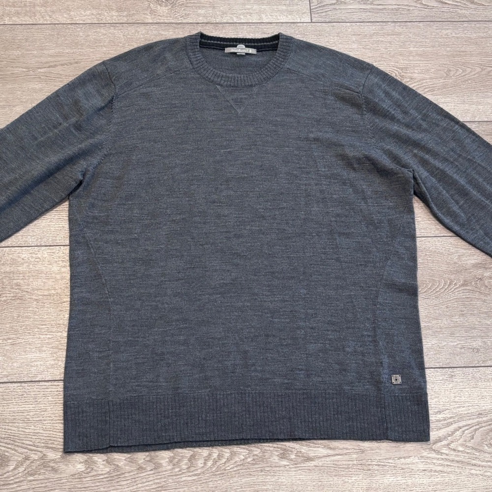 Smartwool Sweater Mens XL Gray Merino Wool Blend Crewneck Hiking Outdoors Casual